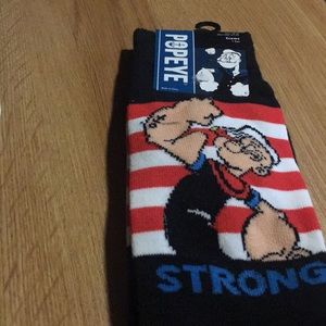 Popeye crew socks 1 pair